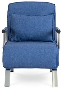 Kreslo pohovka rozkladacia PRATO modrá - vintino.sk