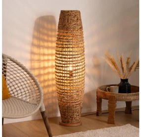 Atmosphera - Stojacia lampa SAND 1xE27/40W/230V buk/vodný hyacint