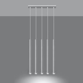 Sollux SL.0468 - Luster na lanku PASTELO 5xG9/8W/230V biela