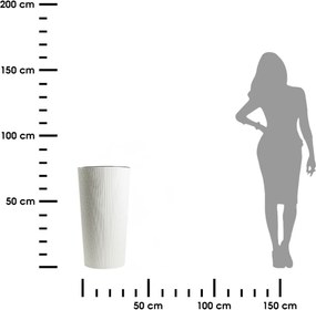 Plastový květináč URBANIKA ECO 75x40,9 cm bílý