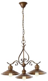 INCANTI 02-760 - Luster na reťazi LENA 3xE27/42W/230V