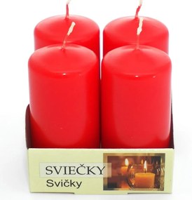 ADVENTNÉ SVIEČKY 40/80 ČERVENÁ