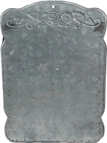 Čierna antik poštová schránka s kvetmi Country Courier - 26*10*35 cm