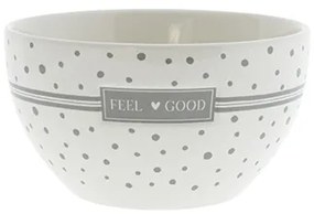 Bowl White/Feel Good Dia 13x7cm v2