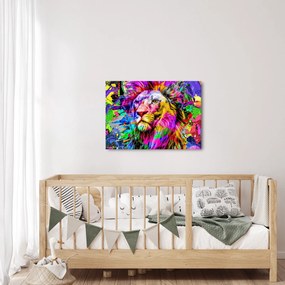 Obraz - 3D obraz leva (70x50 cm)