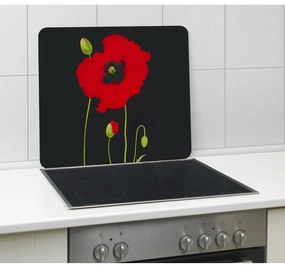 Kryt na stenu pri sporáku z tvrdeného skla 50x56 cm Poppy - Maximex