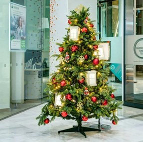 DECOLED Svetelná reťaz LED 20 m, 36 V, 120 diód, teplá biela, čierny kábel IP67, Eco Fix