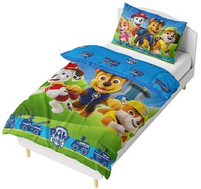 Mikroplyšové posteľné obliečky Tlapková patrola - motív Bežíme do akcie - 70 x 90 cm + 140 x 200 cm