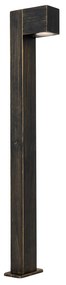 Priemyselná stojaca vonkajšia lampa starožitné zlato 80 cm IP44 - Baleno