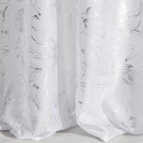 ZÁCLONA NA KRÚŽKOCH FEZA 140X250 CM BIELA