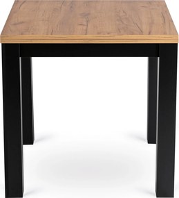 Vintino Rozkladací jedálenský stôl FELIX 80-160 cm – čierna / dub craft