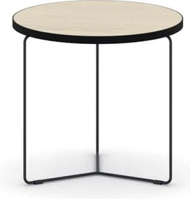 Okrúhly konferenčný stôl TENDER, priemer 50 cm, dub prírodný