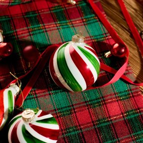 Vianočná ozdoba AMERE zelená / červená 715136