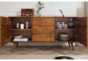 Komoda 39742 145cm Drevo Palisander Retro  - Komfort-nábytok