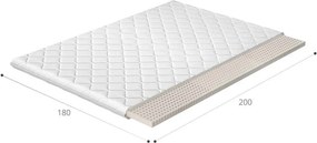 Obojstranný penový matrac (topper) Linez 180 180x200 cm