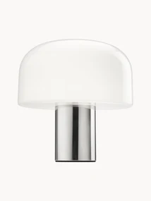 Stmievateľná stolová lampa z opálového skla Bellhop