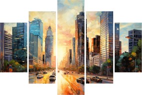 Obraz - Maľba mesta (150x105 cm)