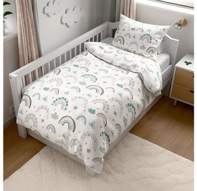 Krepové obliečky do postieľky Renforcé RAINUBI biele Rozmer obliečky: 45 x 65 cm | 90 x 140 cm