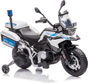 LEAN CARS Policajná batéria na motocykel JT5002B White