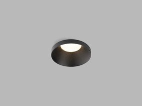 LED2 Kúpeľňové zápustné LED osvetlenie SPOT A, 9W, teplá biela, okrúhle, čierne, IP44
