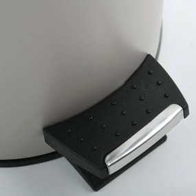 Taupe nášľapný oceľový odpadkový kôš 3 l Adonis – Spirella