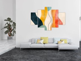 Obraz - Minimalistická farebná ilustrácia II. (150x105 cm)