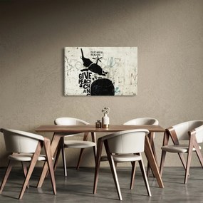 Obraz - Slon nad zemou (90x60 cm)