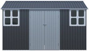 Záhradný domček BestBerg ZCH-6AB / 6,3 m² / 366 x 172 x 222 cm / sivá/biela