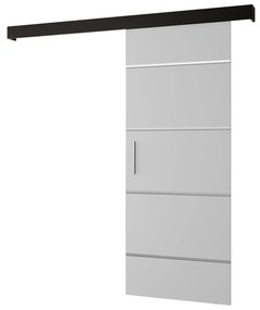 Posuvné dvere 80 cm Slavdro 4 (biela matná + čierna matná). Akcia -68%. Vlastná spoľahlivá doprava až k Vám domov. 1108823