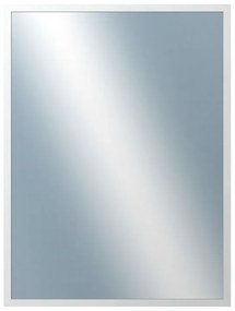 DANTIK - Zrkadlo v rámu, rozmer s rámom 60x80 cm z lišty PERLA biela lesklá vysoká (2746)