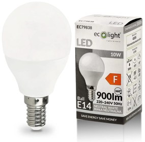 BERGE LED žiarovka G45 - E14 - 10W - neutrálna biela