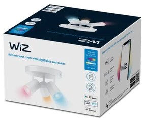 WiZ - LED RGBW Stmievateľné bodové svietidlo IMAGEO 3xGU10/4,9W/230V biela Wi-Fi