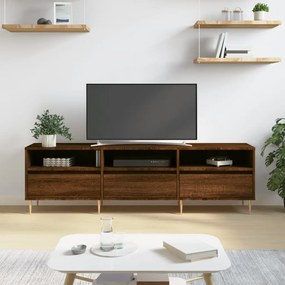 TV skrinka hnedý dub 150x30x44,5 cm kompozitné drevo 831275