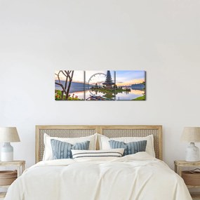 Obraz - Chrám Shaivite (s hodinami) (90x30 cm)
