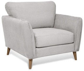 Svetlosivé menčestrové kreslo Paris – Scandic