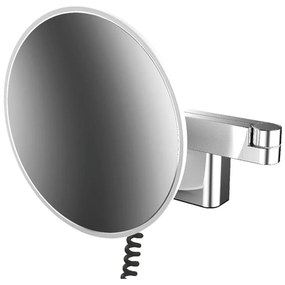 Emco Cosmetic mirrors Evo - Holiace a kozmetické zrkadlo LED, 2 otočné ramená so skrutkovitým káblom a vypínačom, 3 násobné zväčšenie,…