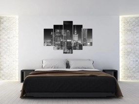 Obraz - Čiernobiely New York (150x105 cm)