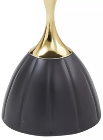 Odkladací stolík Piana 38 cm čierna/zlatá