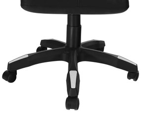 Kancelárske/herné kreslo s RGB LED podsvietením čierna/biela