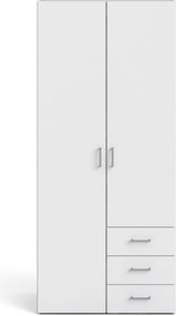 Šatní skříň Sida 77 cm bílá