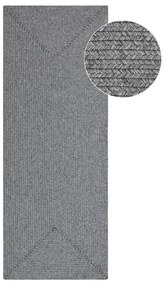 Sivý vonkajší koberec behúň 200x80 cm - NORTHRUGS