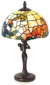 Stolná lampa Tiffany KOLIBRÍK 25*40