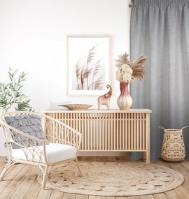 ZÁVES NA PÁSKE JULA 140X270 CM STRIEBORNÁ