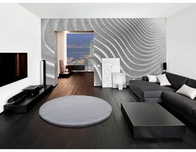 Sivý koberec Universal Fox Liso, Ø 120 cm