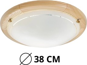 Rabalux UFON stropné drevené svietidlo 2x60W/E27/IP20 - svetlé drevo, 38 cm
