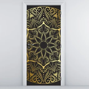 Fototapeta na dvere - Zlatá abstrakcia (95x205cm)