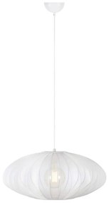 Biele závesné svietidlo s textilným tienidlom ø 60 cm Florence – Markslöjd