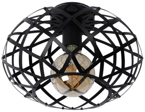 Lucide 21117/30/30 - Stropné svietidlo WOLFRAM 1xE27/40W/230V čierna