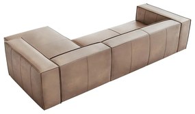 Svetlohnedá kožená rohová pohovka (pravý roh) Madame - Windsor &amp; Co Sofas