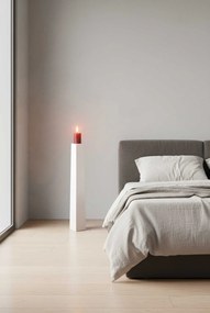 Váza OBELISK, sklolaminát, výška 80 cm, biely